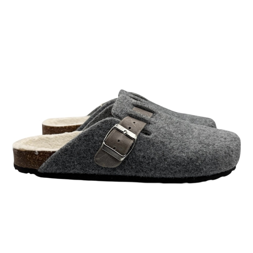 Bio-Gold Felt Slip-On Faux Fur Mules‎ Clogs Slipper Shoes NWT (11) - Picture 2 of 16